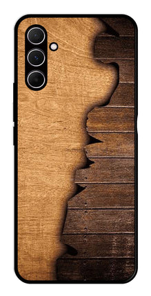 Wooden Design Metal Mobile Case for Samsung Galaxy A35 5G