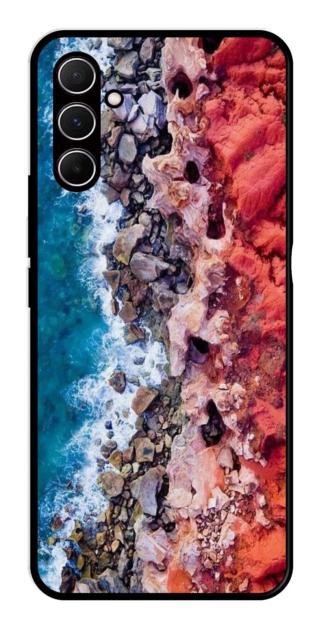 Sea Shore Metal Mobile Case for Samsung Galaxy A35 5G   (Design No -18)