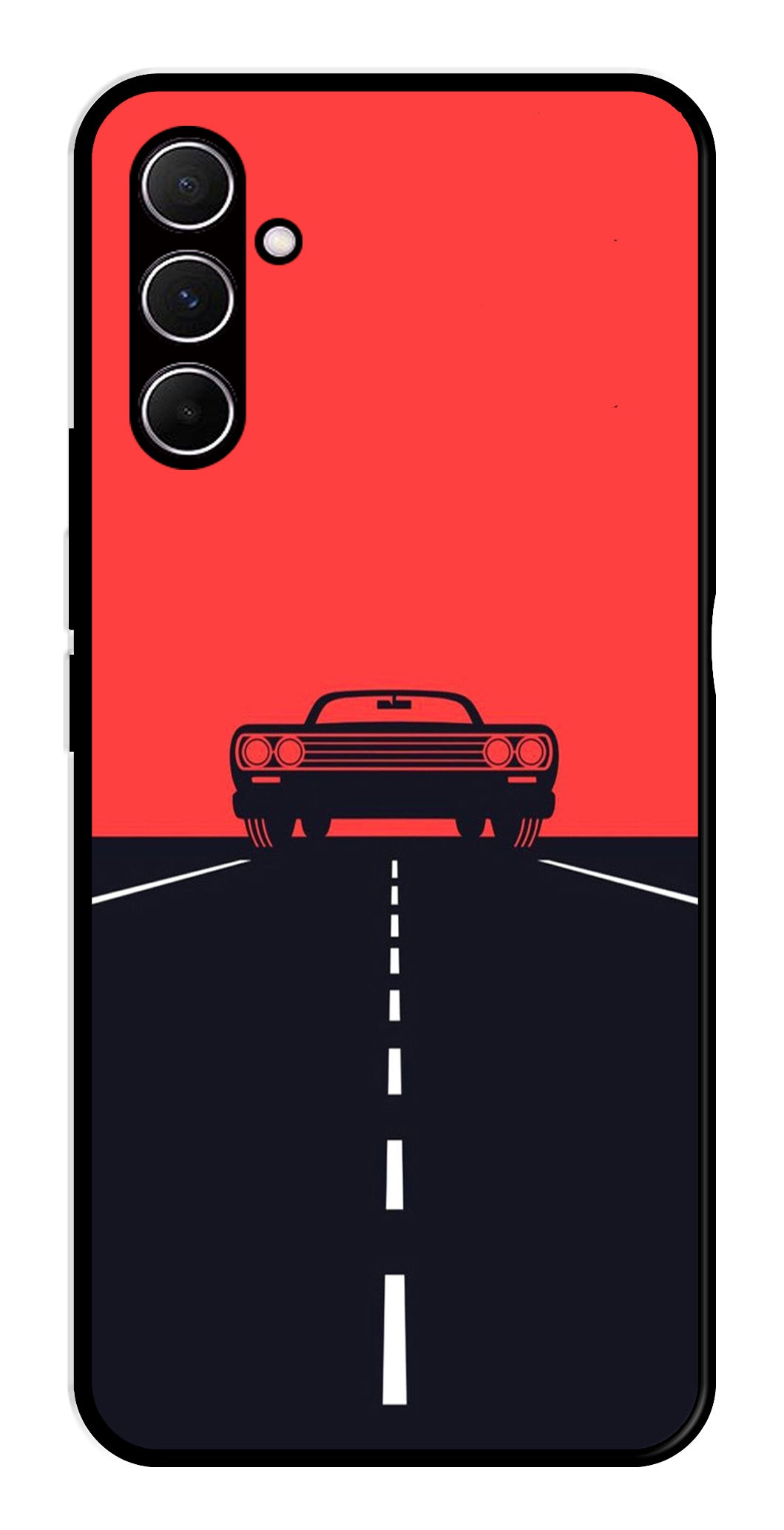 Car Lover Metal Mobile Case for Samsung Galaxy A35 5G   (Design No -21)