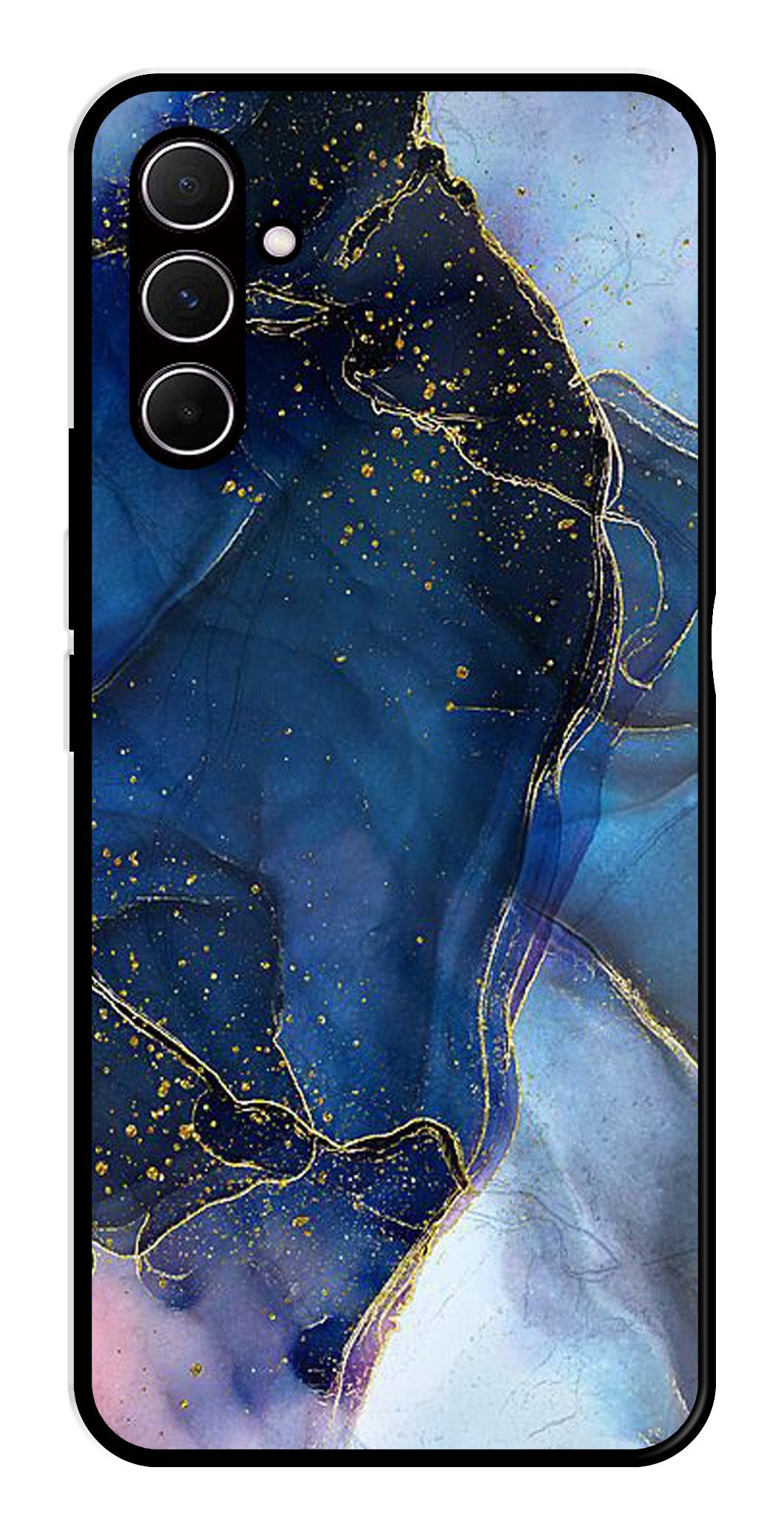 Blue Marble Metal Mobile Case for Samsung Galaxy A35 5G   (Design No -34)