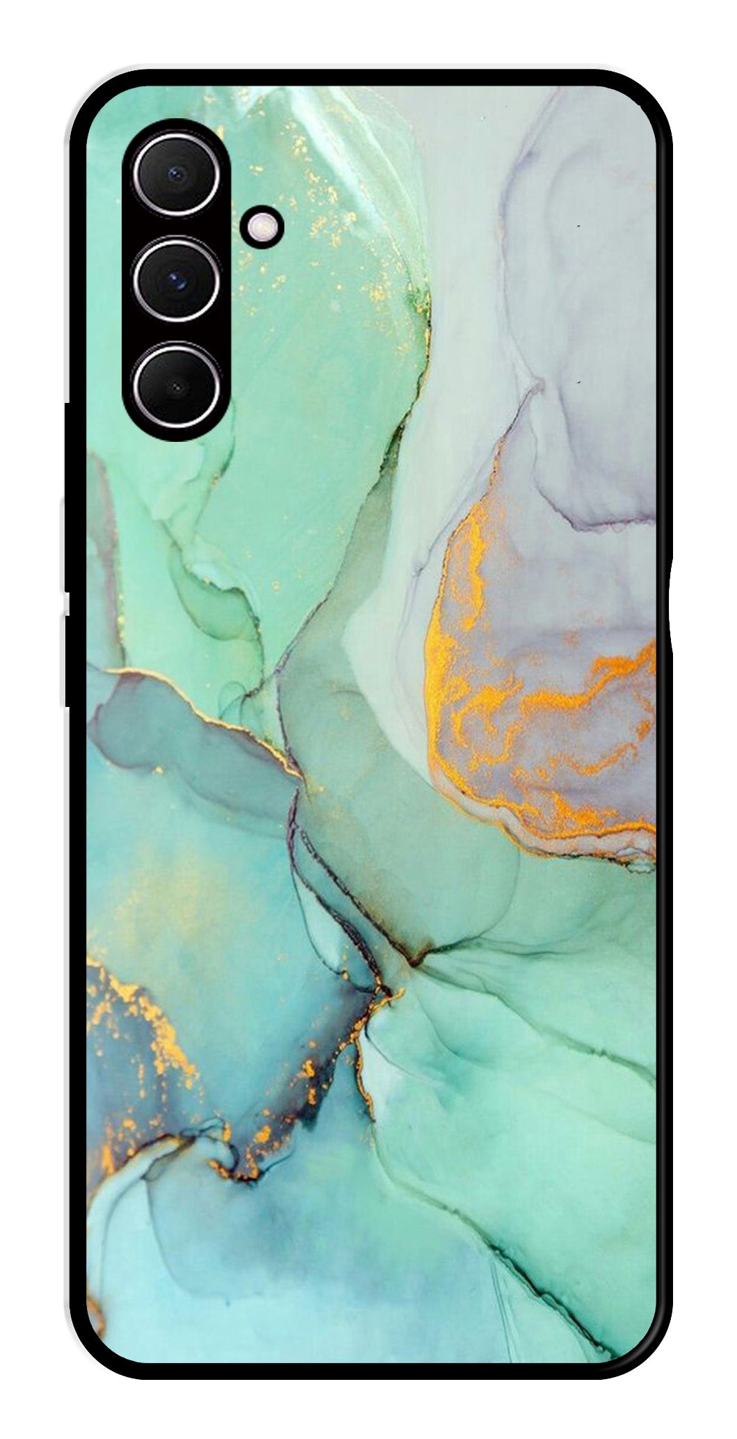 Marble Design Metal Mobile Case for Samsung Galaxy A35 5G   (Design No -46)