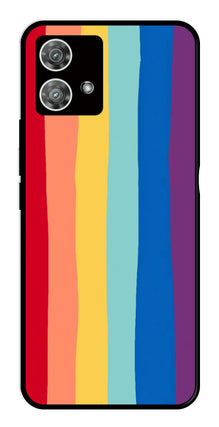 Rainbow MultiColor Metal Mobile Case for Moto Edge 40 5G