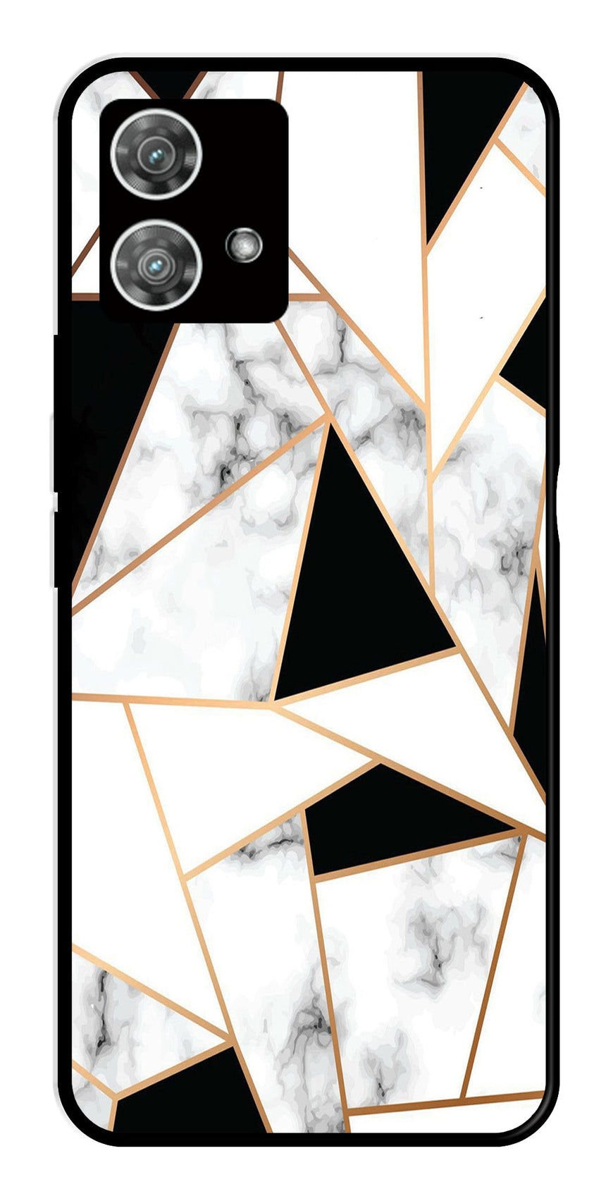 Marble Design2 Metal Mobile Case for Moto Edge 40 5G   (Design No -08)