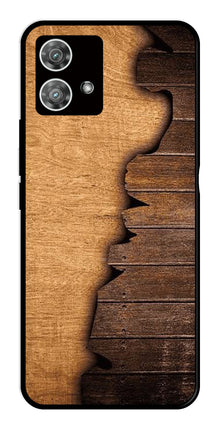 Wooden Design Metal Mobile Case for Moto Edge 40 5G