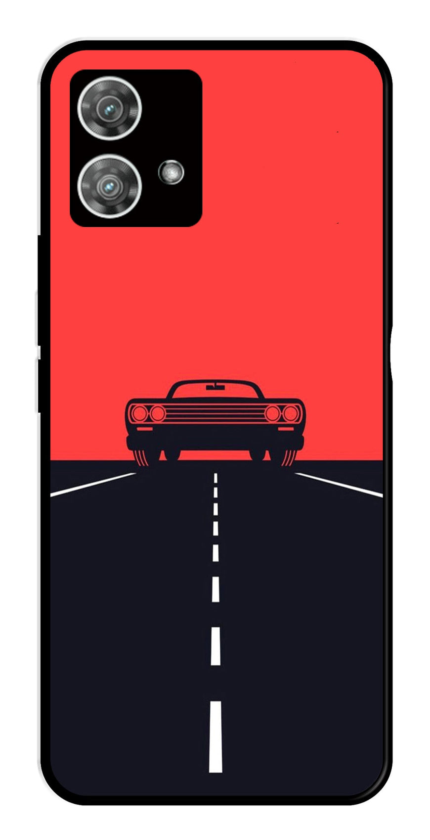 Car Lover Metal Mobile Case for Moto Edge 40 5G   (Design No -21)