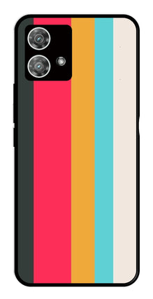 Muted Rainbow Metal Mobile Case for Moto Edge 40 5G