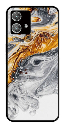 Marble Pattern Metal Mobile Case for Moto Edge 40 5G