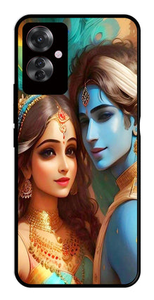 Lord Radha Krishna Metal Mobile Case for Oppo F25 Pro 5G