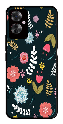 Floral Pattern2 Metal Mobile Case for Oppo F25 Pro 5G