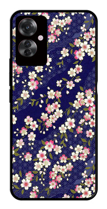 Flower Design Metal Mobile Case for Oppo F25 Pro 5G