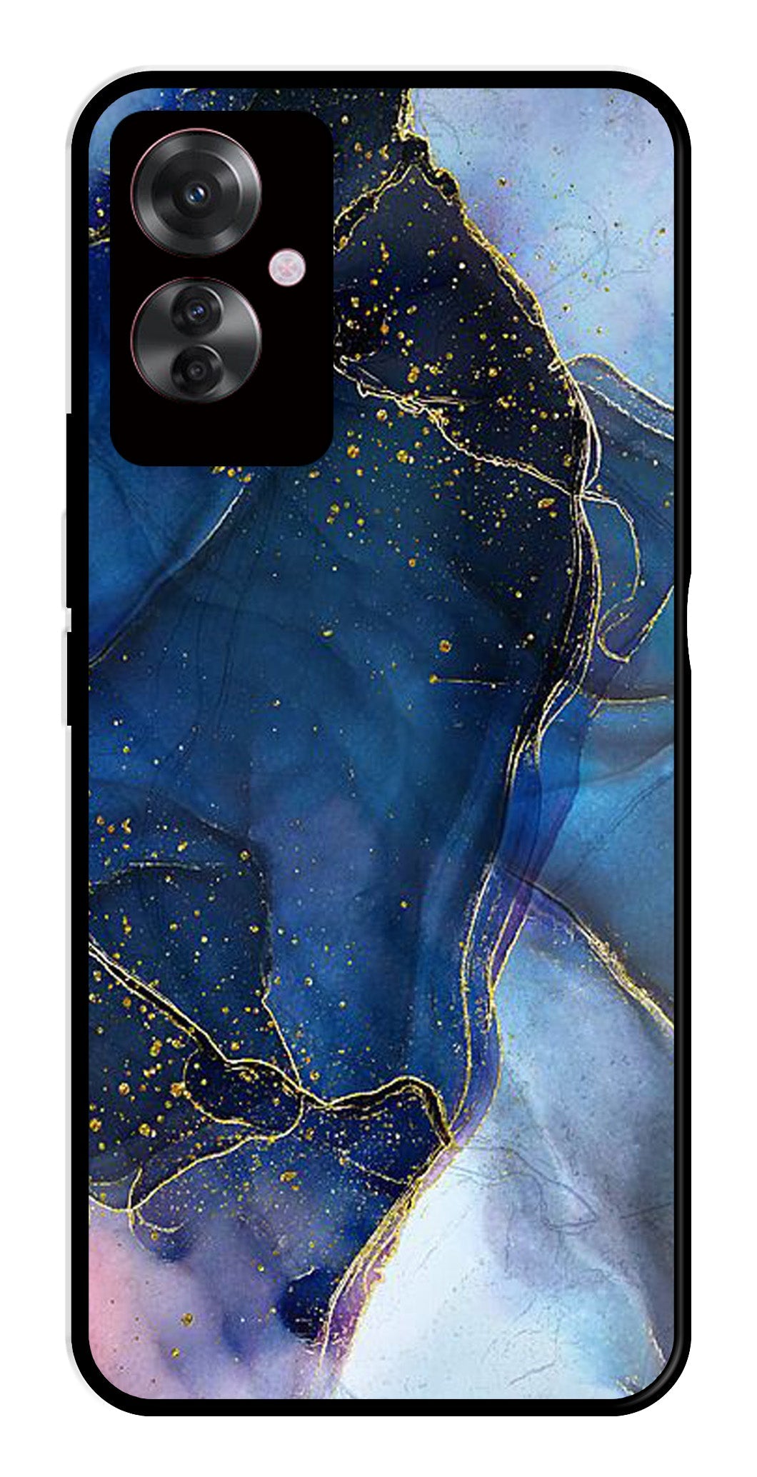 Blue Marble Metal Mobile Case for Oppo F25 Pro 5G   (Design No -34)