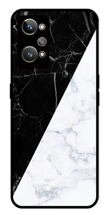 Black White Marble Design Metal Mobile Case for Realme GT Neo 2