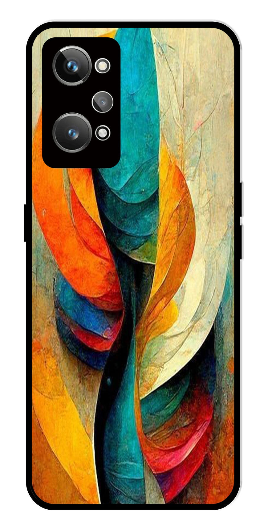 Modern Art Metal Mobile Case for Realme GT Neo 2   (Design No -11)