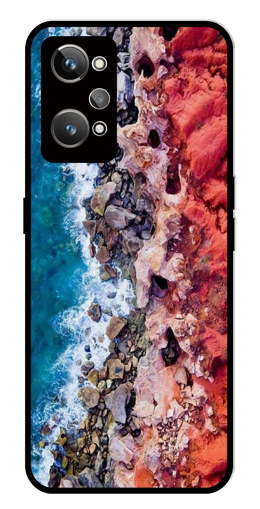 Sea Shore Metal Mobile Case for Realme GT Neo 2   (Design No -18)