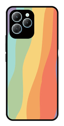 Muted Rainbow Metal Mobile Case for Infinix Hot 40 Pro