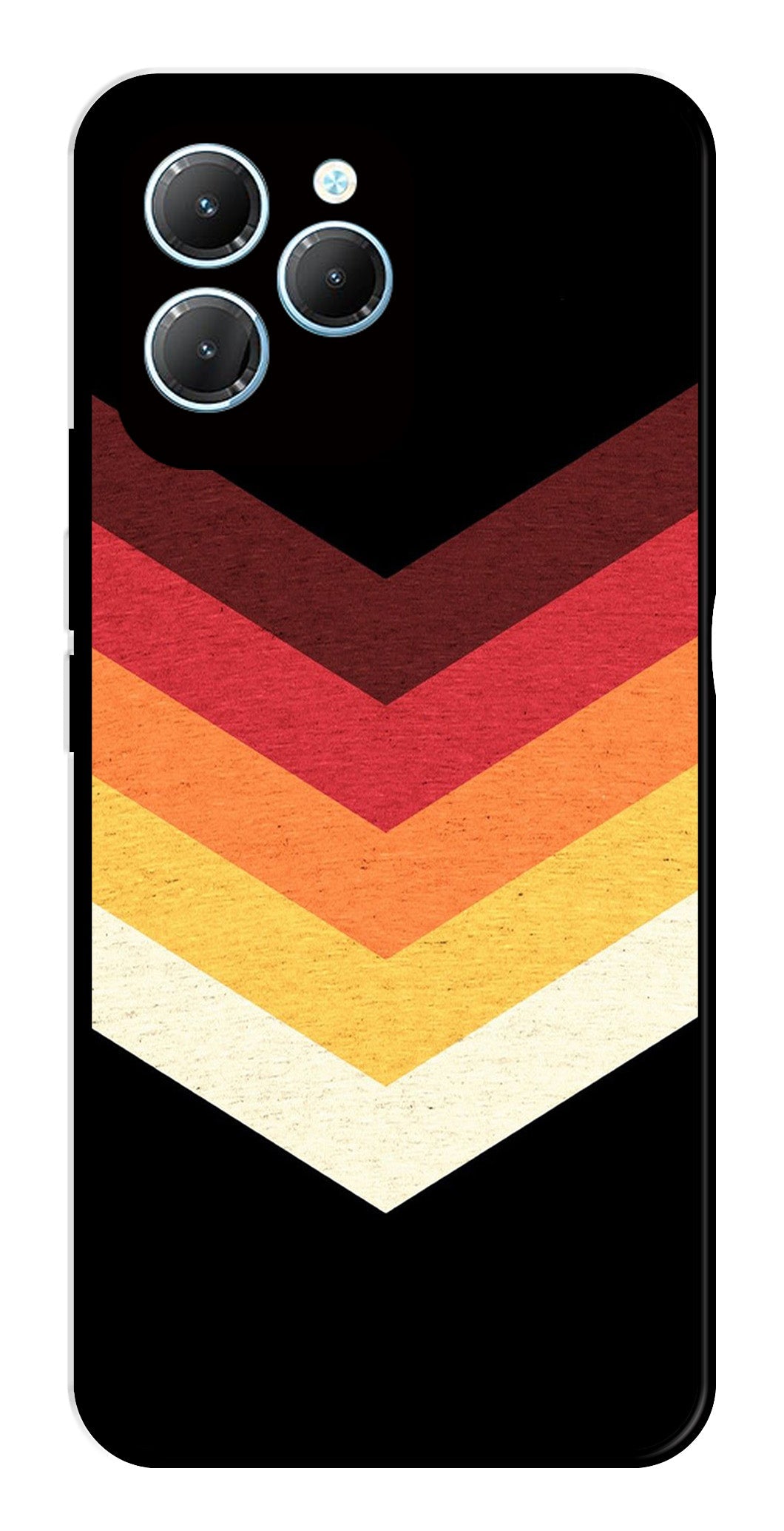 MultiColor Arrow Metal Mobile Case for Infinix Hot 40 Pro   (Design No -04)