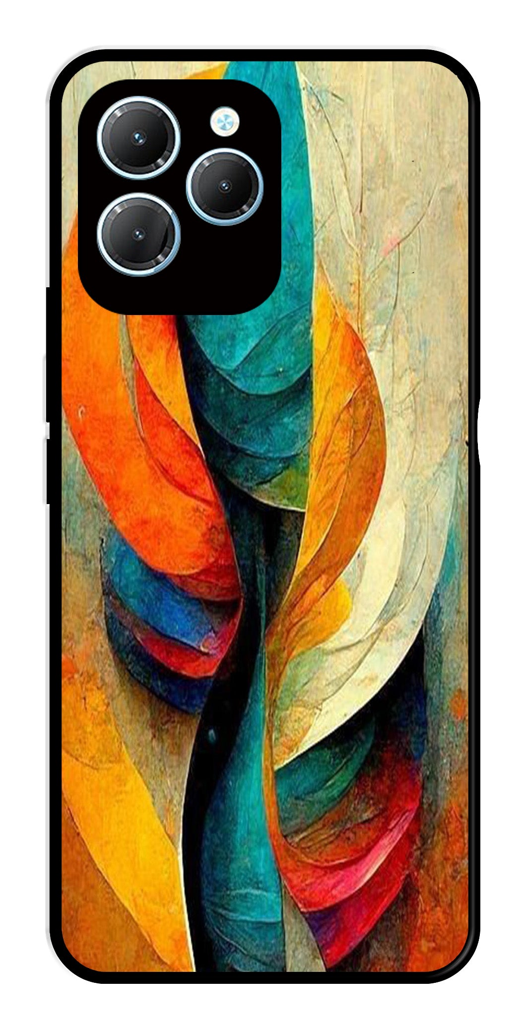 Modern Art Metal Mobile Case for Infinix Hot 40 Pro   (Design No -11)