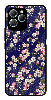 Flower Design Metal Mobile Case for Infinix Hot 40 Pro