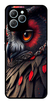 Owl Design Metal Mobile Case for Infinix Hot 40