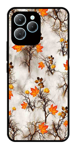 Autumn leaves Metal Mobile Case for Infinix Hot 40   (Design No -55)