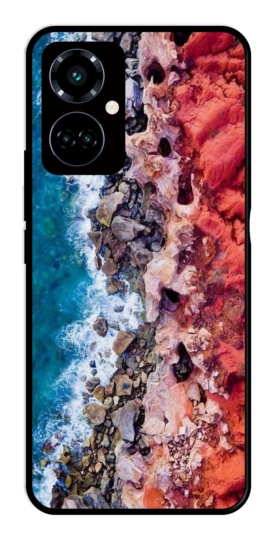 Sea Shore Metal Mobile Case for Tecno Camon 19 Pro 5G   (Design No -18)