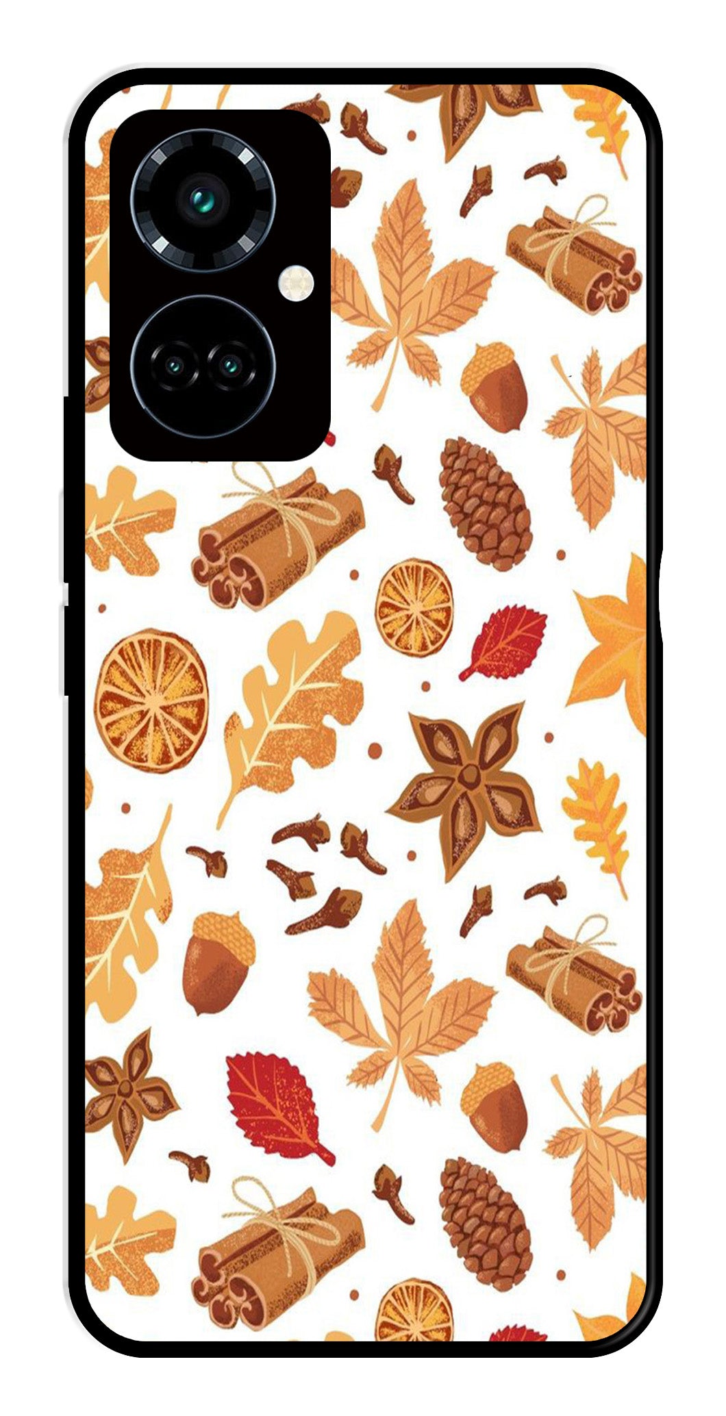 Autumn Leaf Metal Mobile Case for Tecno Camon 19 Pro 5G   (Design No -19)