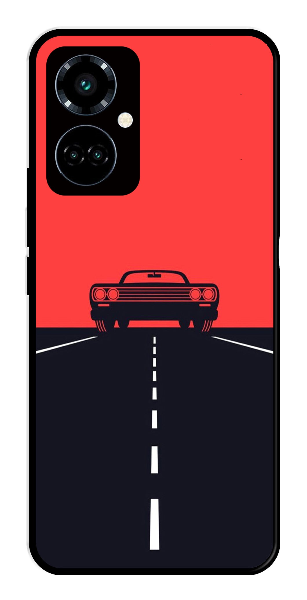 Car Lover Metal Mobile Case for Tecno Camon 19 Pro 5G   (Design No -21)