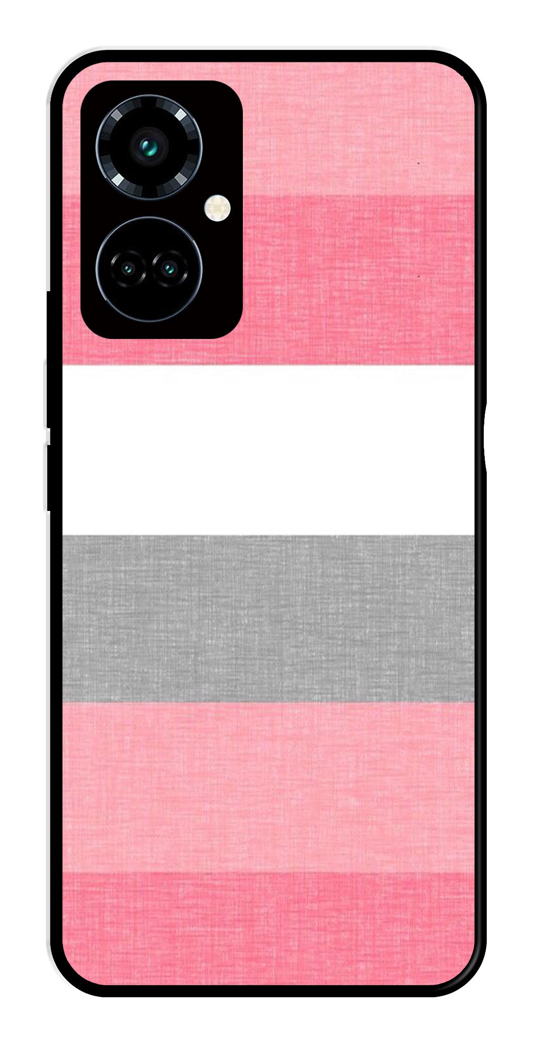 Pink Pattern Metal Mobile Case for Tecno Camon 19 Pro 5G   (Design No -23)