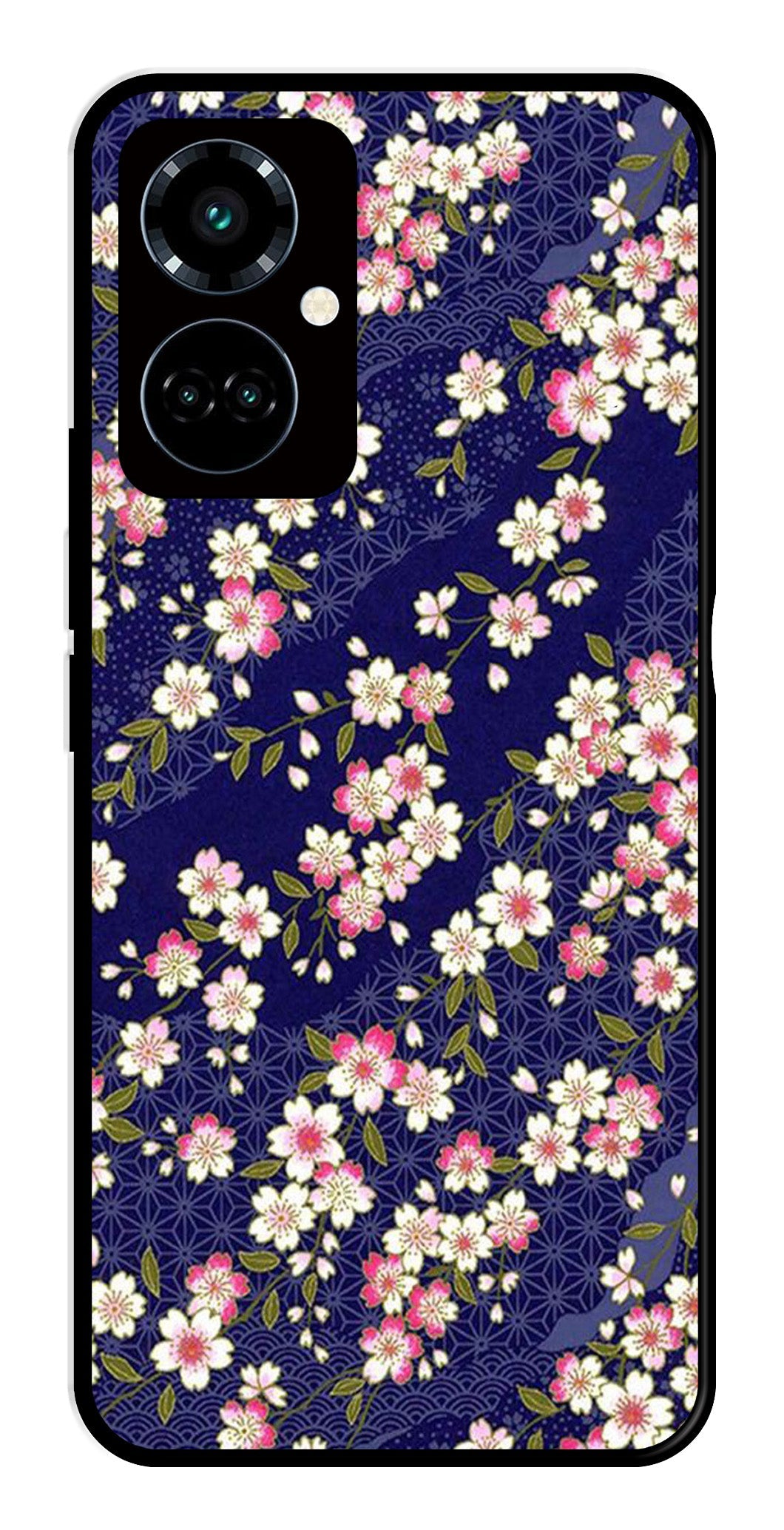 Flower Design Metal Mobile Case for Tecno Camon 19 Pro 5G   (Design No -25)