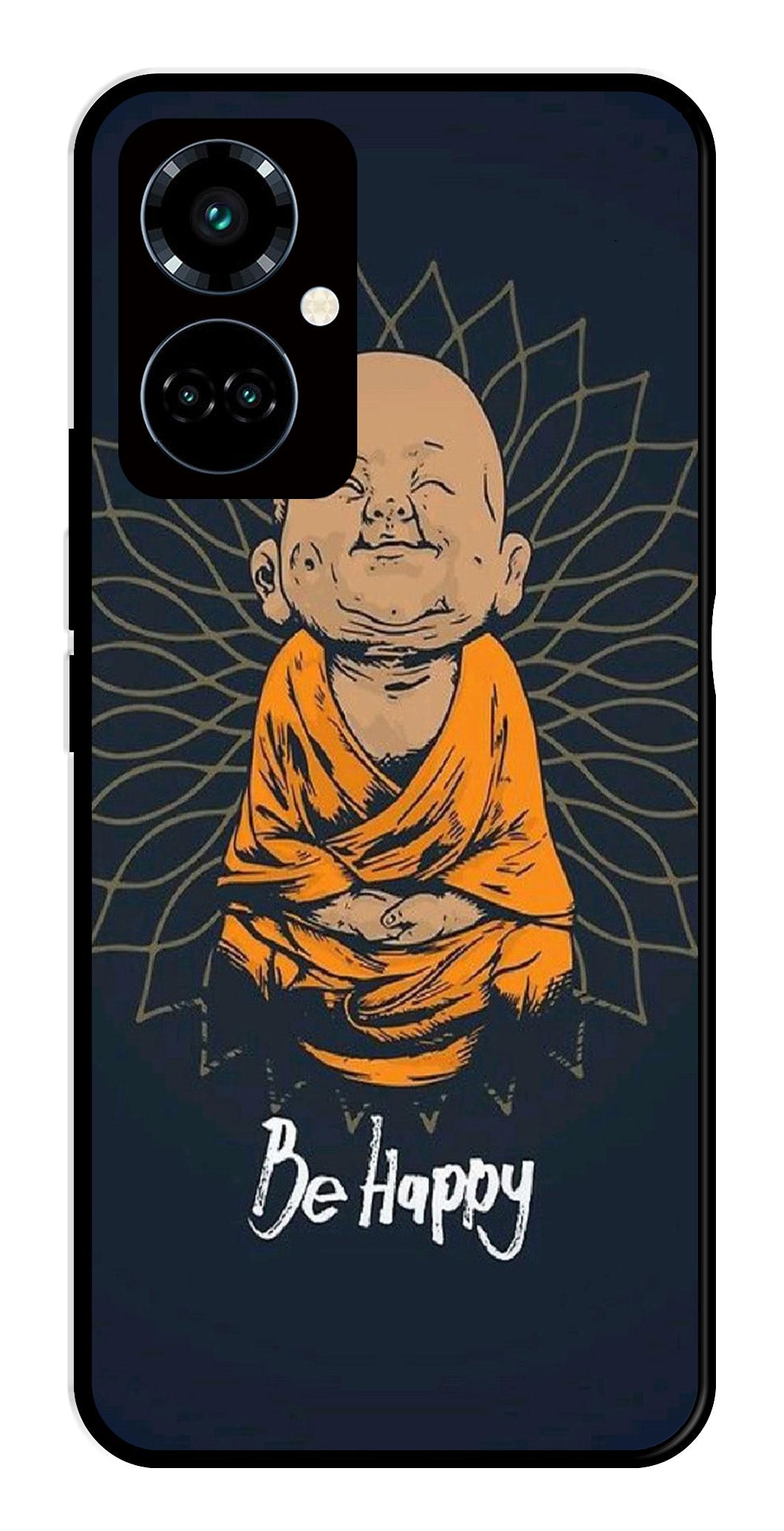 Be Happy Metal Mobile Case for Tecno Camon 19 Pro 5G   (Design No -27)