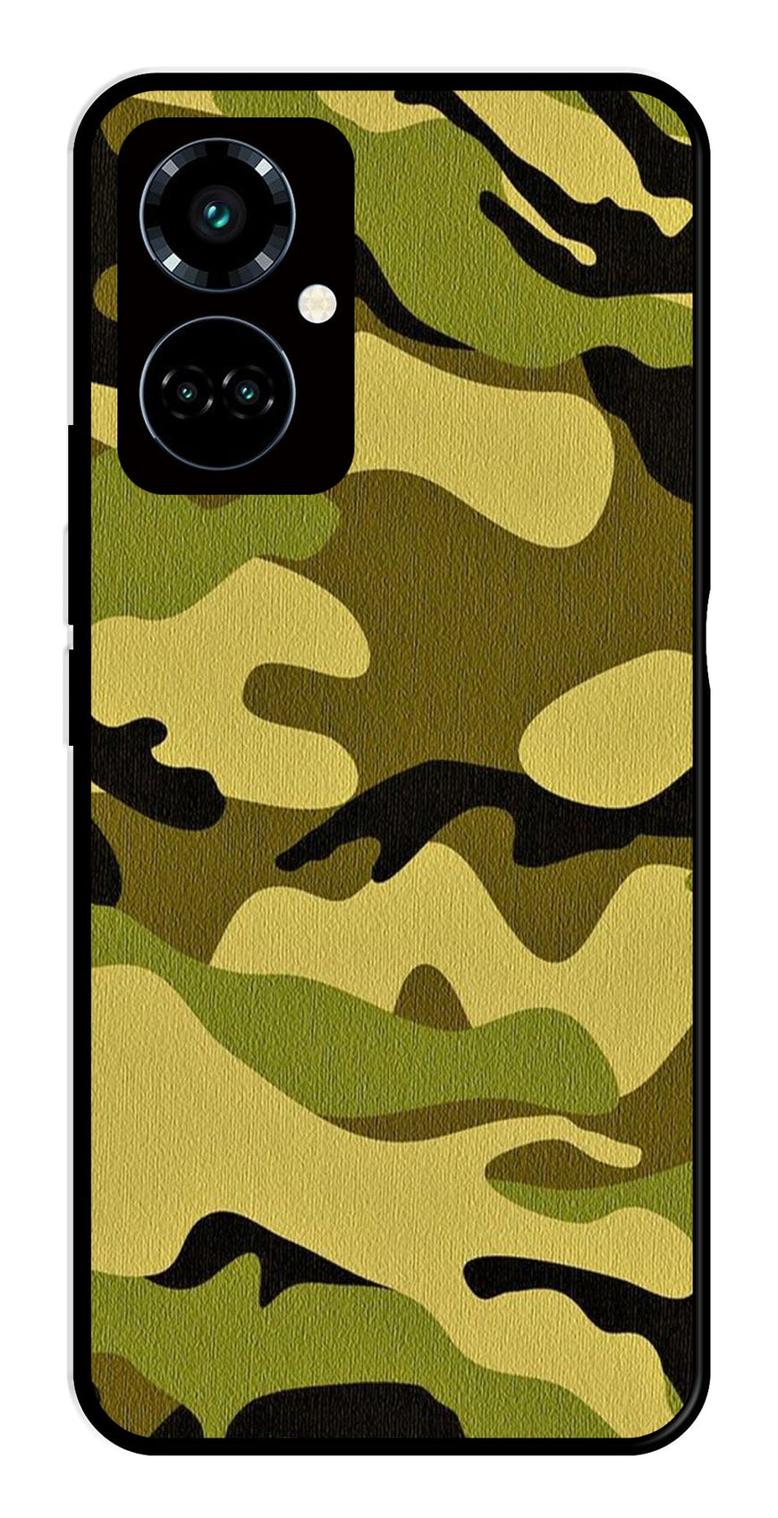 Army Pattern Metal Mobile Case for Tecno Camon 19 Pro 5G   (Design No -35)