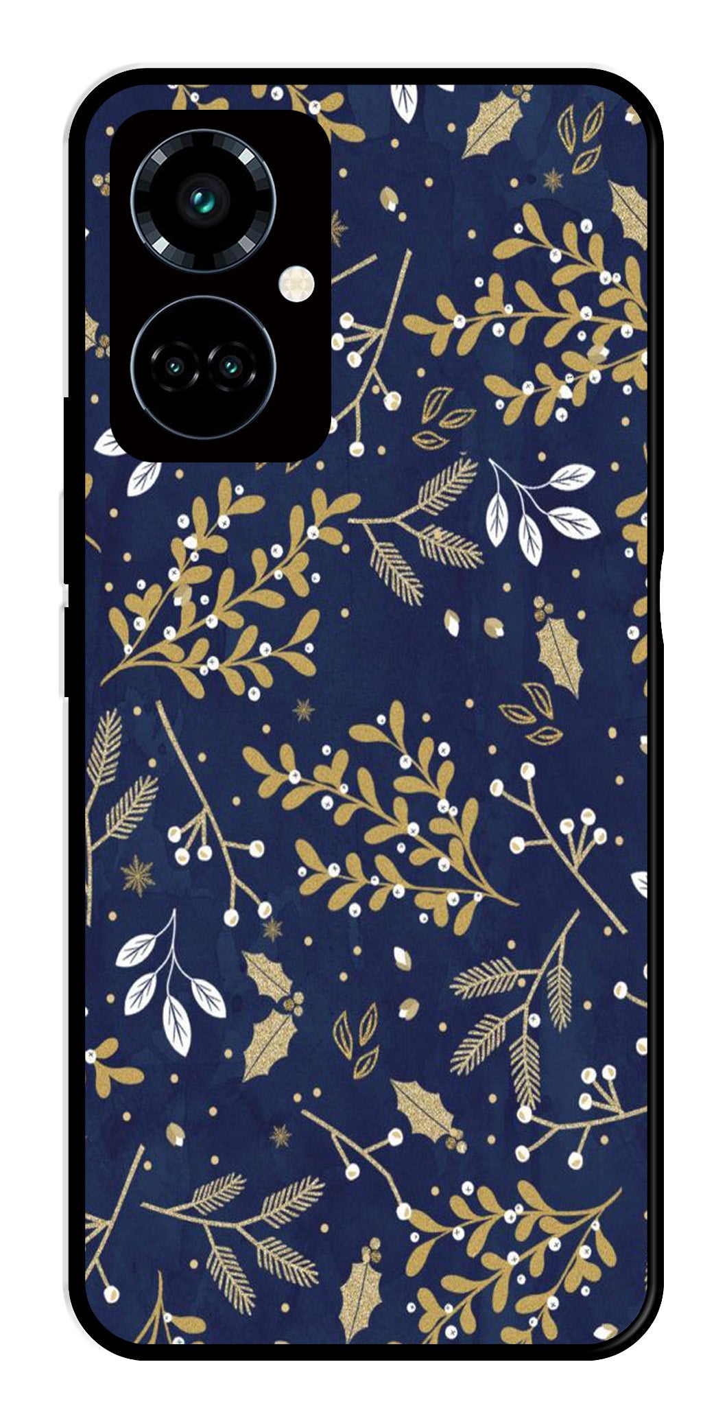 Floral Pattern  Metal Mobile Case for Tecno Camon 19 Pro 5G   (Design No -52)