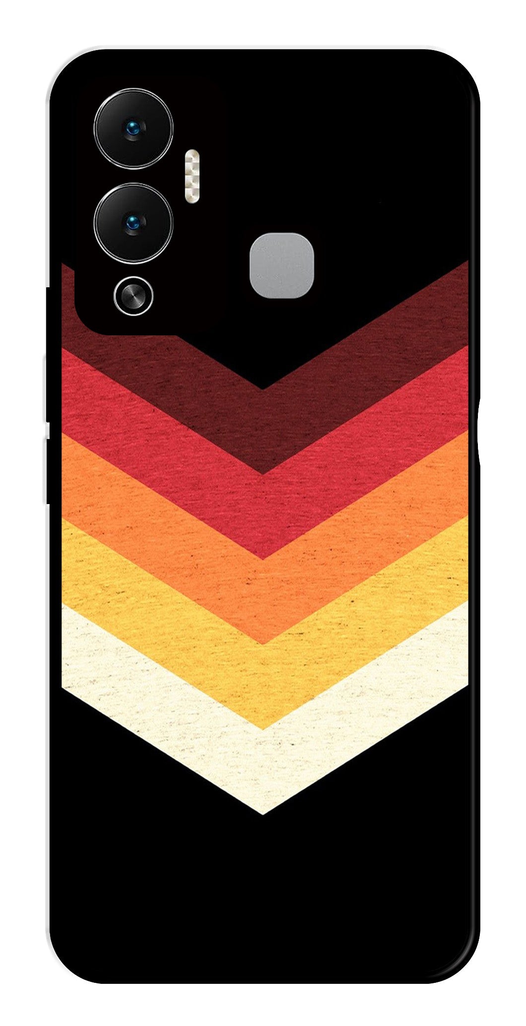 MultiColor Arrow Metal Mobile Case for Infinix Hot 12 Play   (Design No -04)