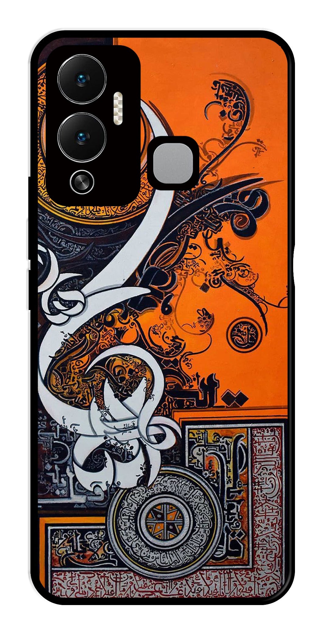 Qalander Art Metal Mobile Case for Infinix Hot 12 Play   (Design No -16)