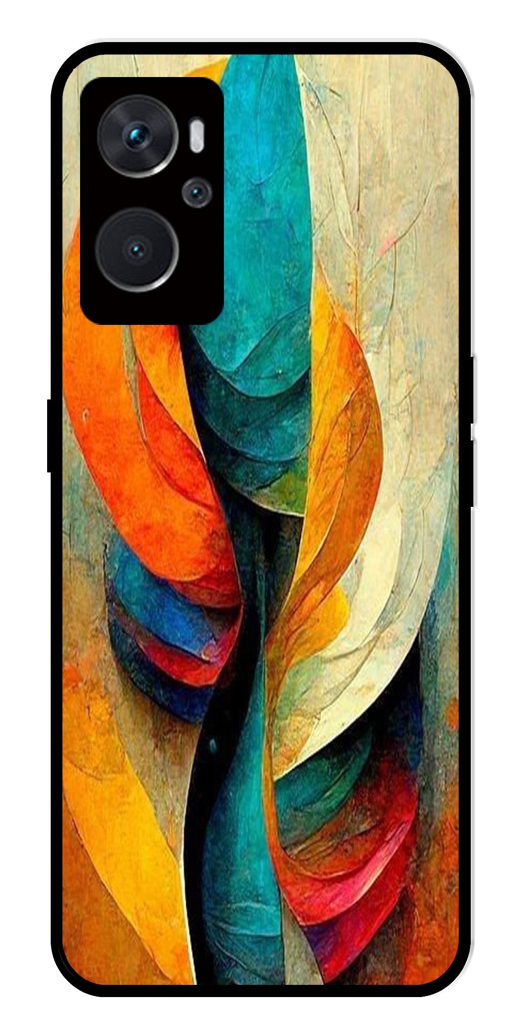 Modern Art Metal Mobile Case for Oppo K10 4G   (Design No -11)