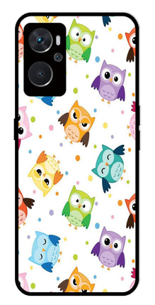 Owls Pattern Metal Mobile Case for Oppo K10 4G