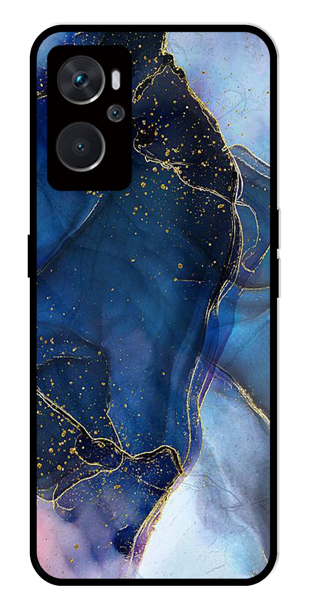 Blue Marble Metal Mobile Case for Oppo K10 4G   (Design No -34)