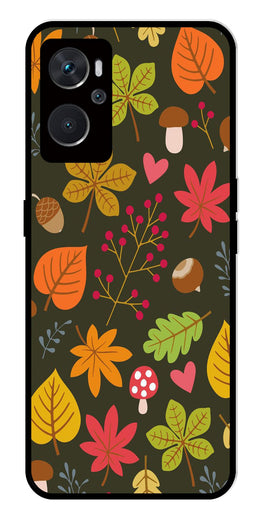 Leaves Design Metal Mobile Case for Oppo A36 4G   (Design No -51)