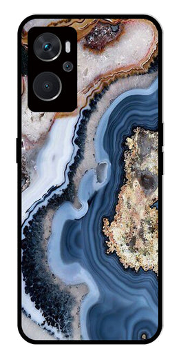 Marble Design Metal Mobile Case for Oppo K10 4G   (Design No -53)