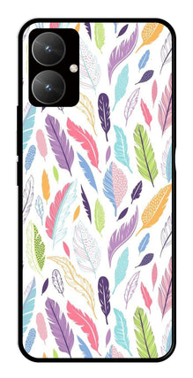 Colorful Feathers Metal Mobile Case for Poco M6 5G