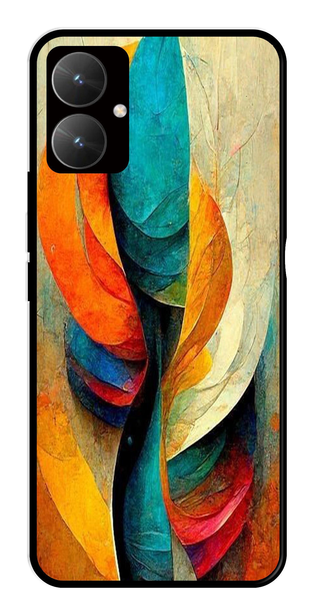 Modern Art Metal Mobile Case for Poco M6 5G   (Design No -11)