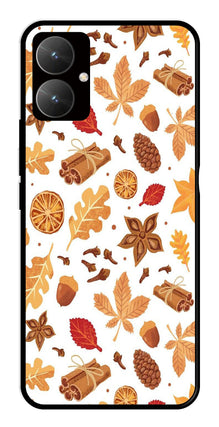 Autumn Leaf Metal Mobile Case for Poco M6 5G