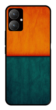 Orange Green Pattern Metal Mobile Case for Poco M6 5G