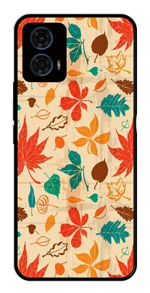 Leafs Design Metal Mobile Case for Moto G24 Power