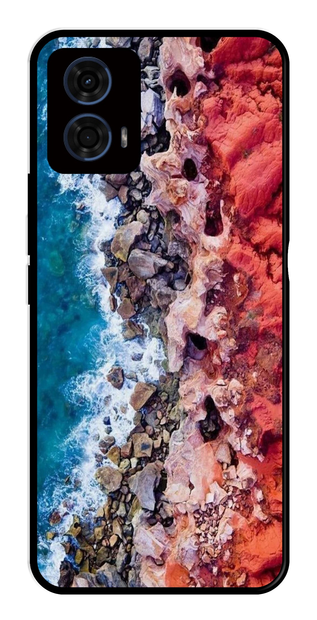 Sea Shore Metal Mobile Case for Moto G24 Power   (Design No -18)