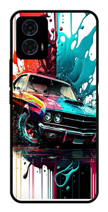 Vintage Car Metal Mobile Case for Moto G24 Pro