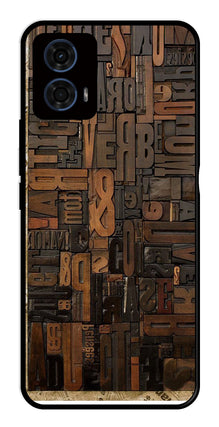 Alphabets Metal Mobile Case for Moto G24 Pro