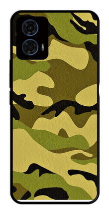 Army Pattern Metal Mobile Case for Moto G24 Power