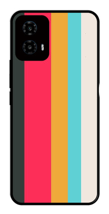 Muted Rainbow Metal Mobile Case for Moto G34