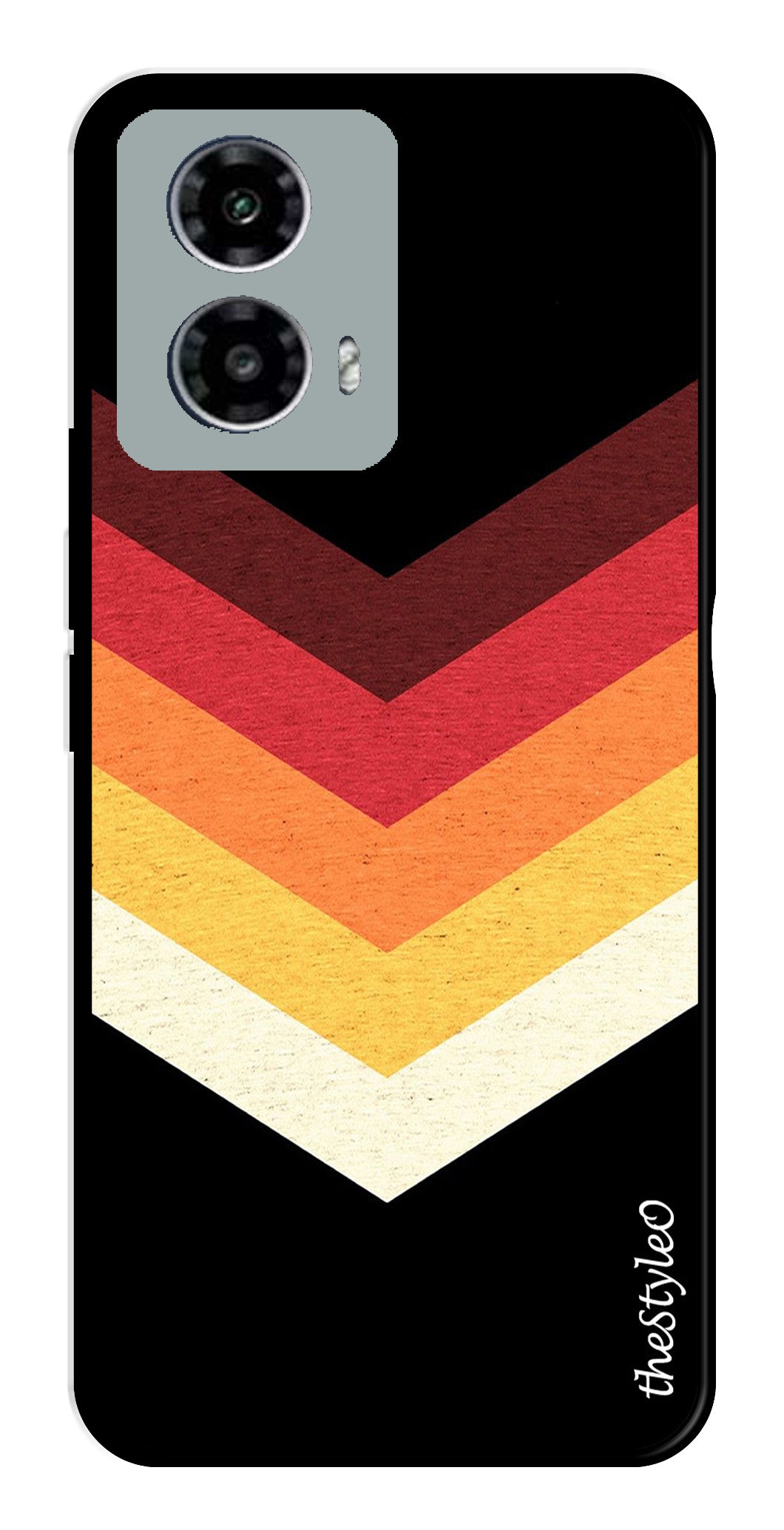 MultiColor Arrow Metal Mobile Case for Moto G13 (Design No -04)